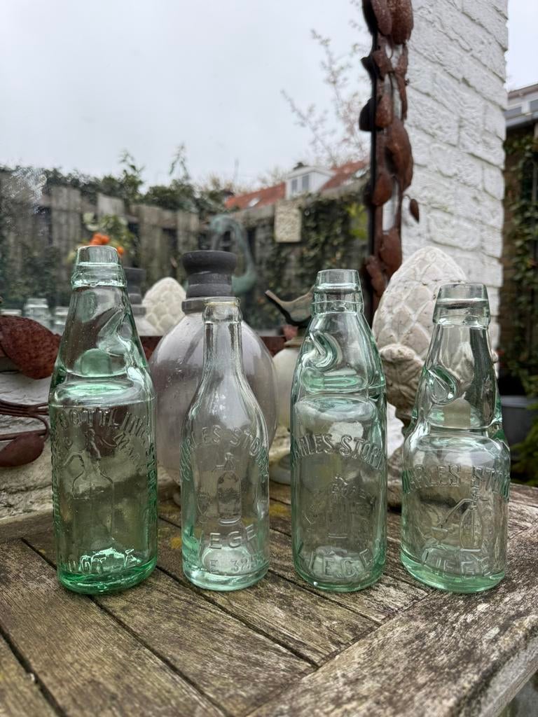 Lot Knikkerflesjes, Limonade flesjes, Antiek en Kunst, Ophalen of Verzenden