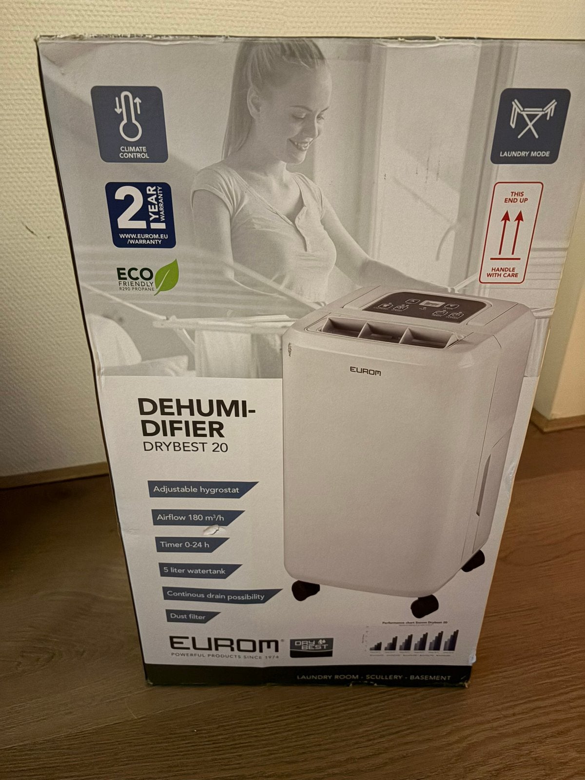 Luchtontvochtiger NIEUW! Eurom DryBest 20, Ophalen, Nieuw