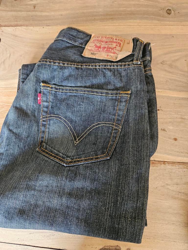 3 maal Nieuwe Levis 501, Ophalen of Verzenden, Nieuw, Blauw, W33 - W34 (confectie 48/50)