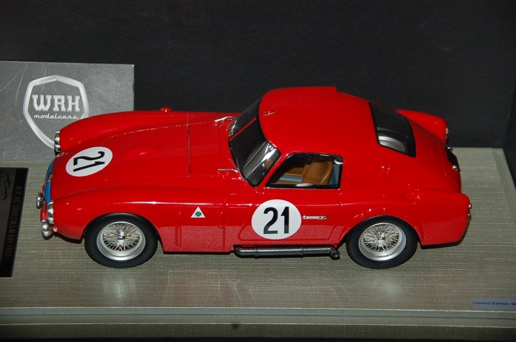 1:18 Alfa Romeo 6C Lemans 1953 #21 Tecno resin WRH, Verzenden, Gebruikt, Auto, Overige merken
