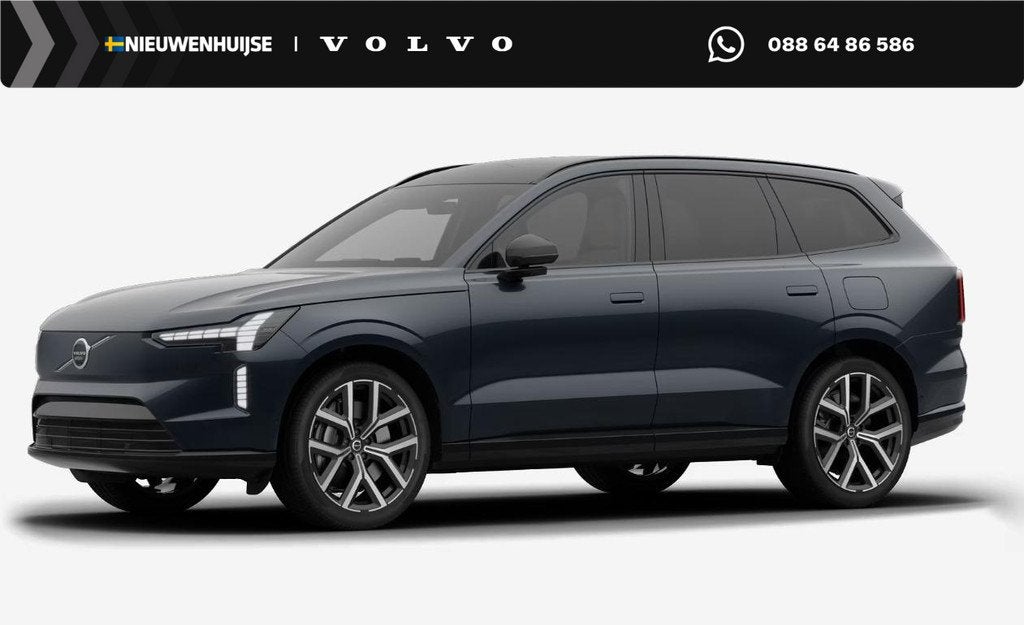 Volvo EX90 Twin Motor Ultra 7p. 106 kWh | 800V | Luchtvering, Auto's, Volvo, Automaat, 624 km, Blauw, 7 stoelen