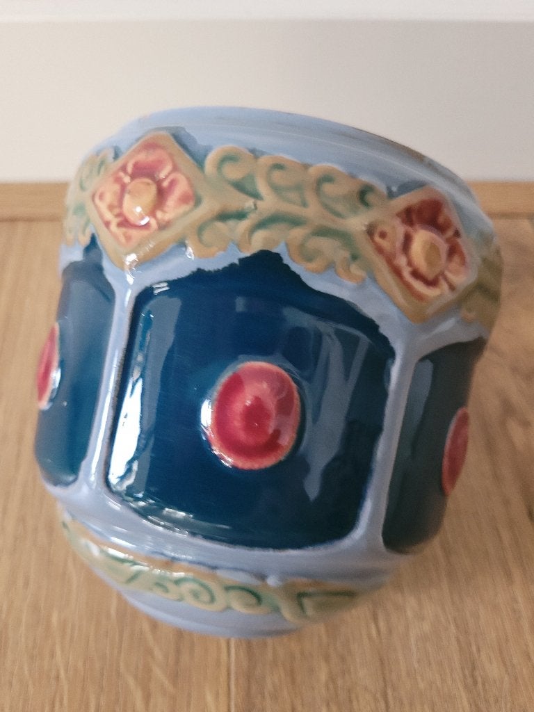 Lampenkapje keramiek Art Nouveau doorsnede ca. 12 cm., Ophalen of Verzenden