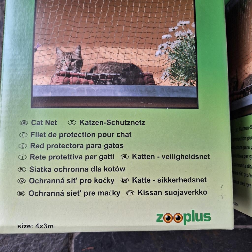Kattennet afmetingen 4x3meter, Dieren en Toebehoren, Ophalen, Nieuw