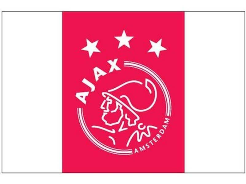 Ajax vlag met logo - groot 150x225, Ophalen of Verzenden, Zo goed als nieuw, Ajax, Overige typen