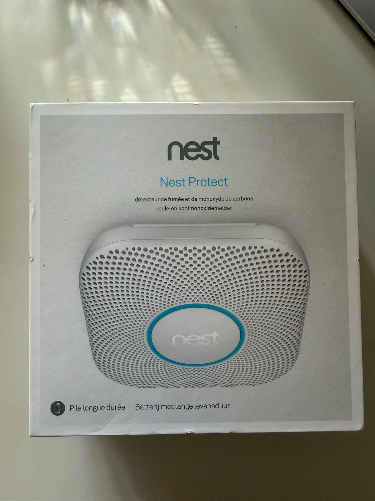 Google Nest Protect Rook- en Koolmonoxidemelder 2 Stukken, Detector, Sensor of Melder, Ophalen of Verzenden, Zo goed als nieuw