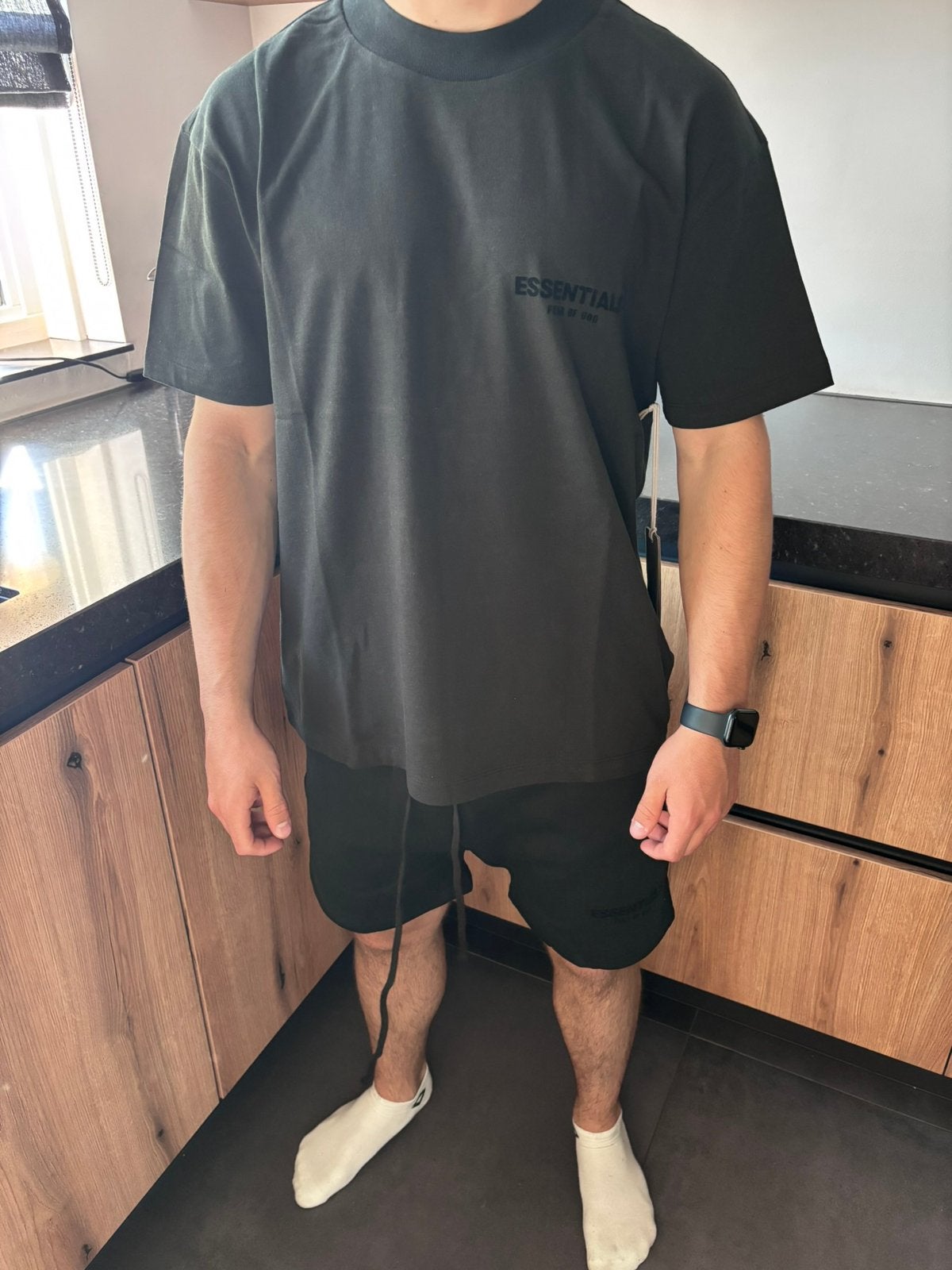 Essentials fear of god stretch lim, Ophalen of Verzenden, Zo goed als nieuw, Maat 46 (S) of kleiner, Zwart