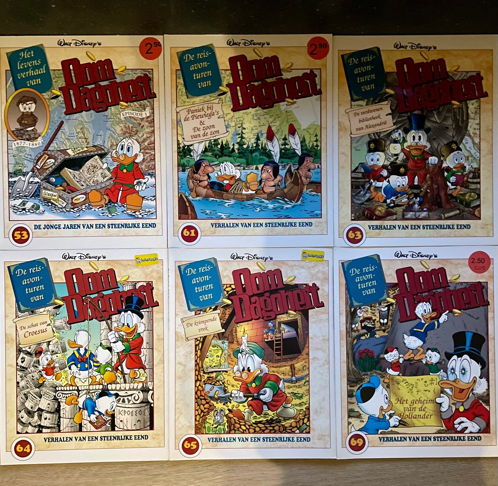 Prachtige Oom Dagobert Keno Don Rosa albums set van 6 stuks!, Meerdere stripboeken, Ophalen of Verzenden, Zo goed als nieuw, Donald Duck