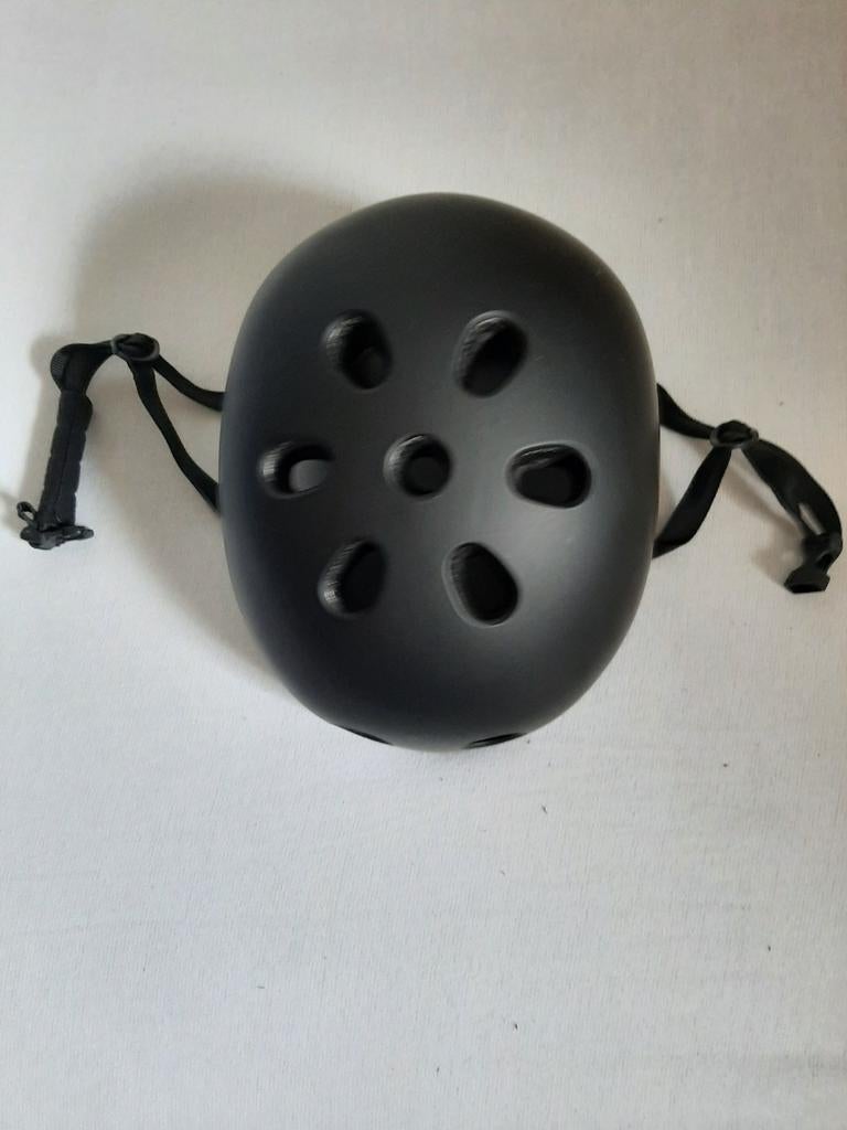 Zwarte helm, Fietsen en Brommers, Brommerhelmen, Ophalen of Verzenden, Zo goed als nieuw, Large