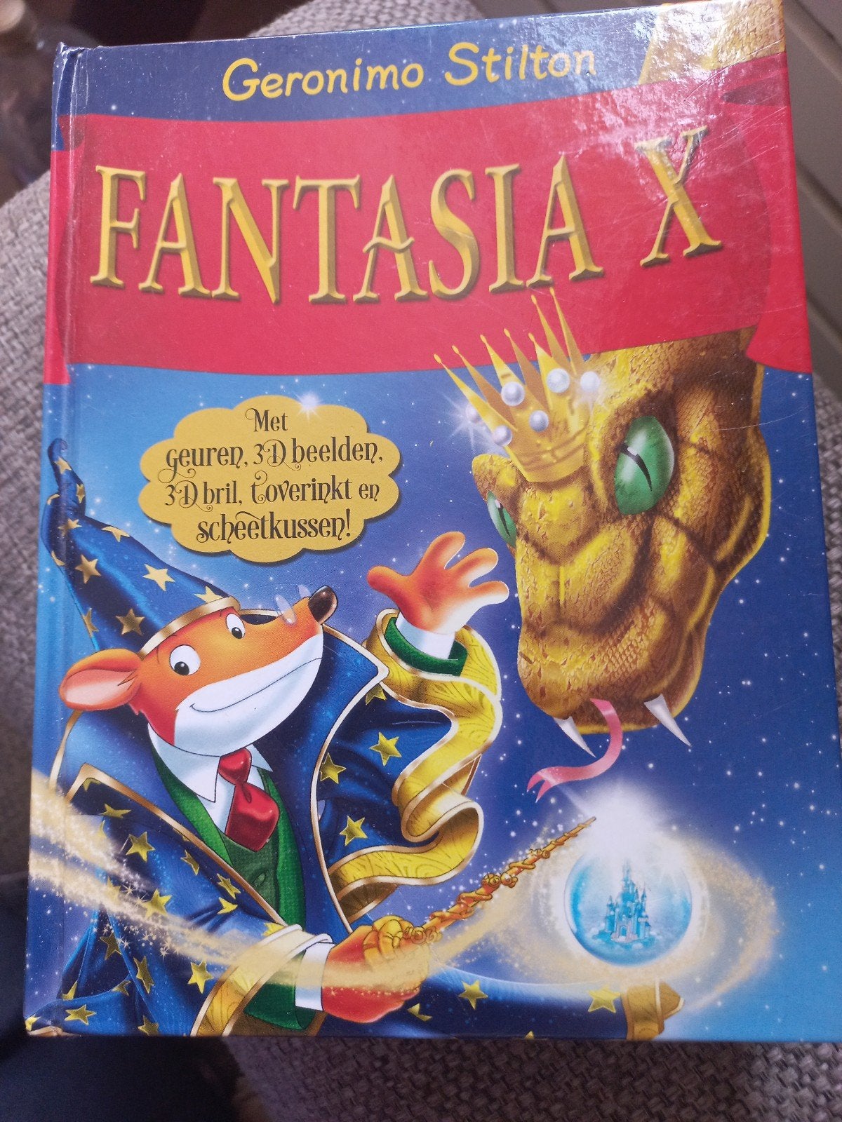 Geronimo Stilton Fantasia X - Zonder 3D bril en scheermessen, Ophalen of Verzenden, Gelezen, Geronimo Stilton