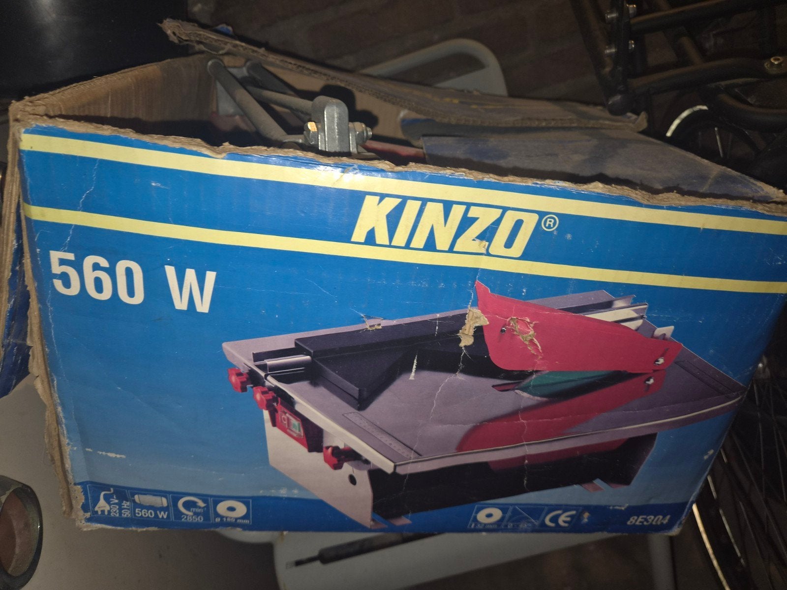 Kinzo Steen Zaagtafel 560W - Tegelzaag, Doe-het-zelf en Verbouw, Gereedschap | Zaagmachines, Gebruikt, Kinzo, Overige typen, Ophalen of Verzenden