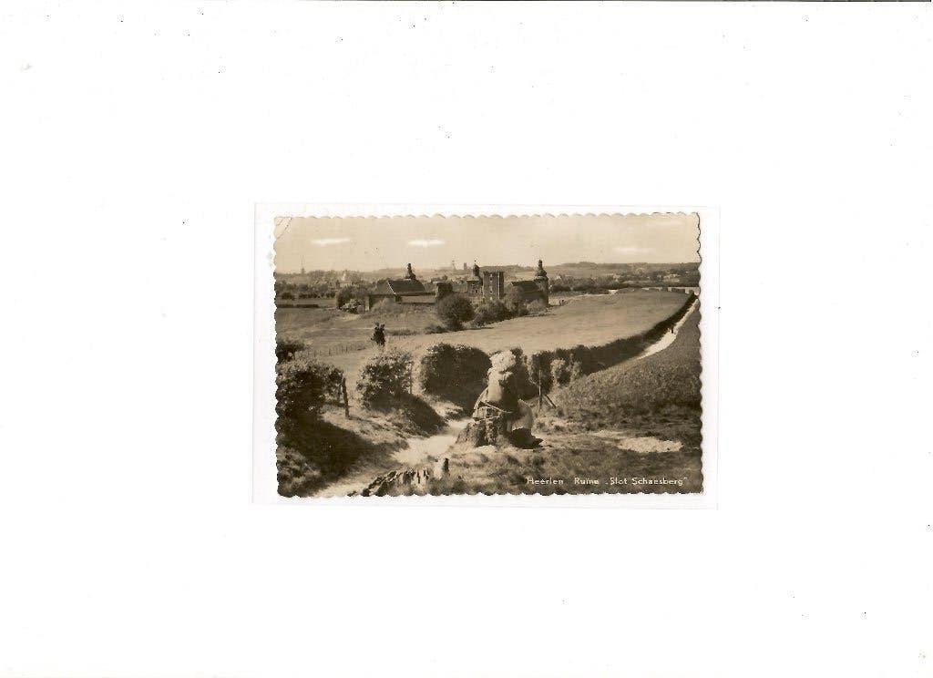 Heerlen Ruine Slot Schaesberg, Ophalen of Verzenden, 1940 tot 1960, Gelopen, Limburg