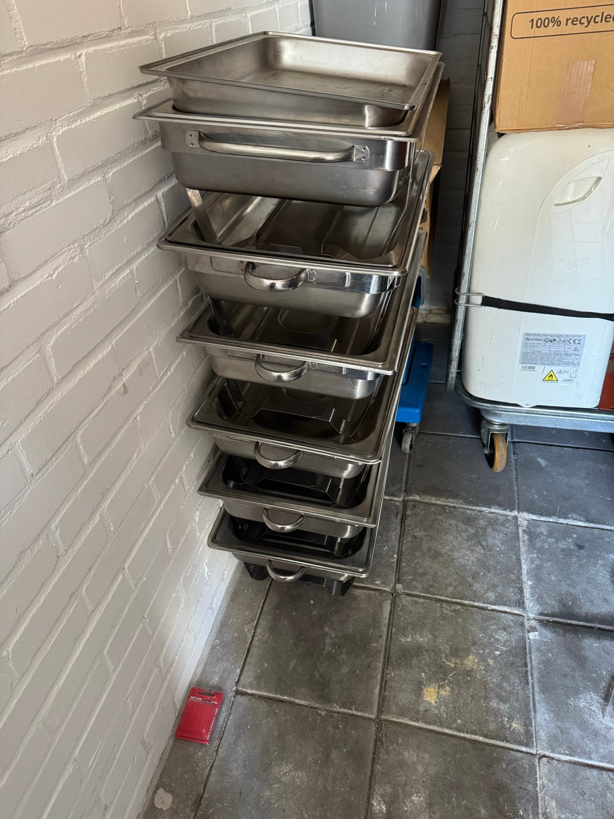 Keramiek tegels, schoonmaakkarren en cateringschalen, 60 cm of meer, Gebruikt, Keramiek, Vloertegels