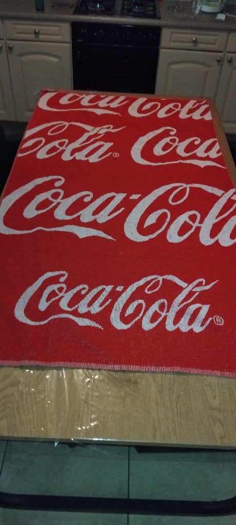 coca cola badlaken, Verzamelen, Ophalen of Verzenden, Gebruikt, Gebruiksvoorwerp