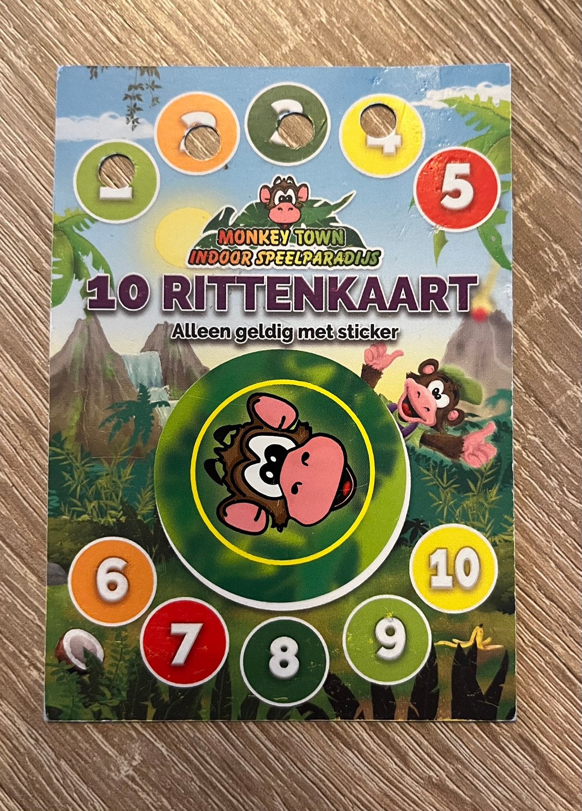 10 rittenkaart monkeytown, Drie personen of meer