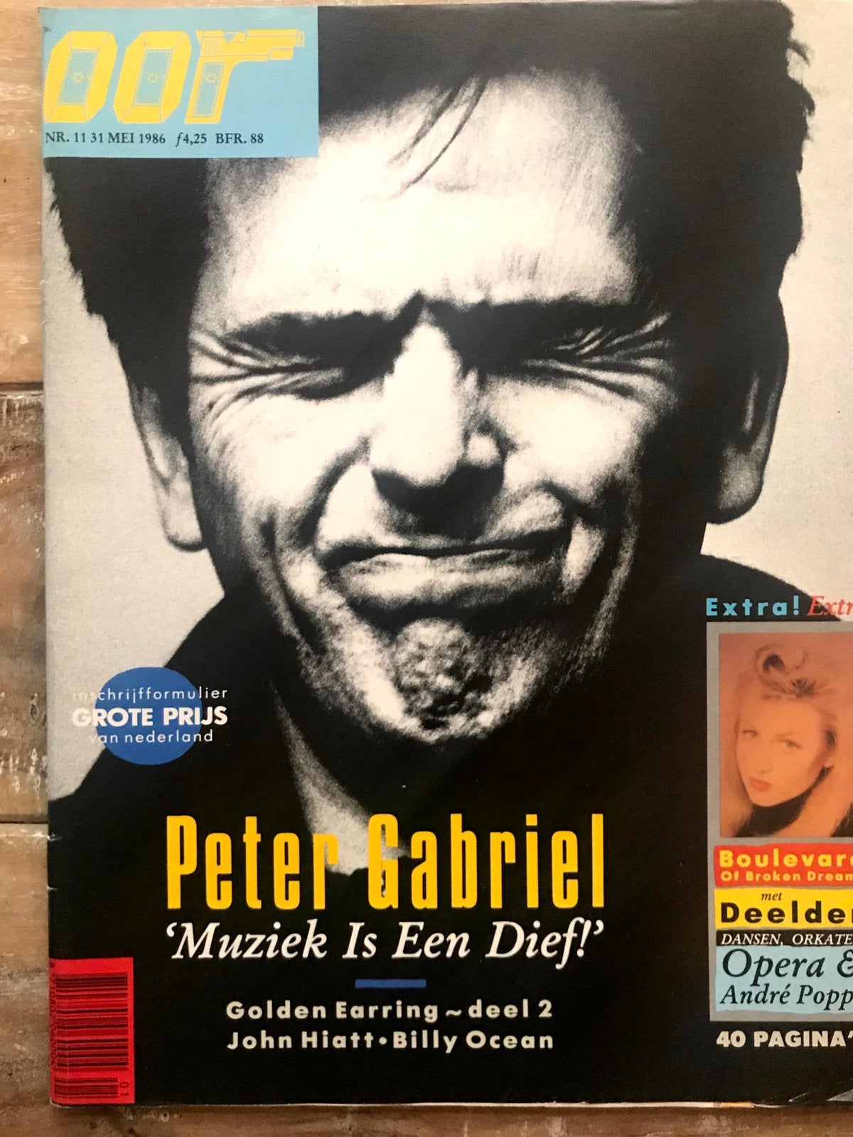 OOR Magazine 1986 PETER GABRIEL Golden Earring BILLY OCEAN, Boeken, Ophalen of Verzenden, Zo goed als nieuw, Muziek, Film of Tv