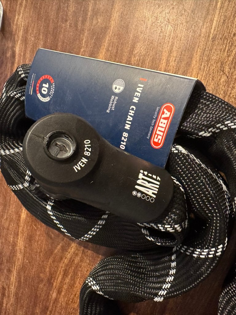 ABUS Iven Chain 8210 Kettingslot 140 cm - Nieuw, Ophalen of Verzenden, Nieuw, Kettingslot