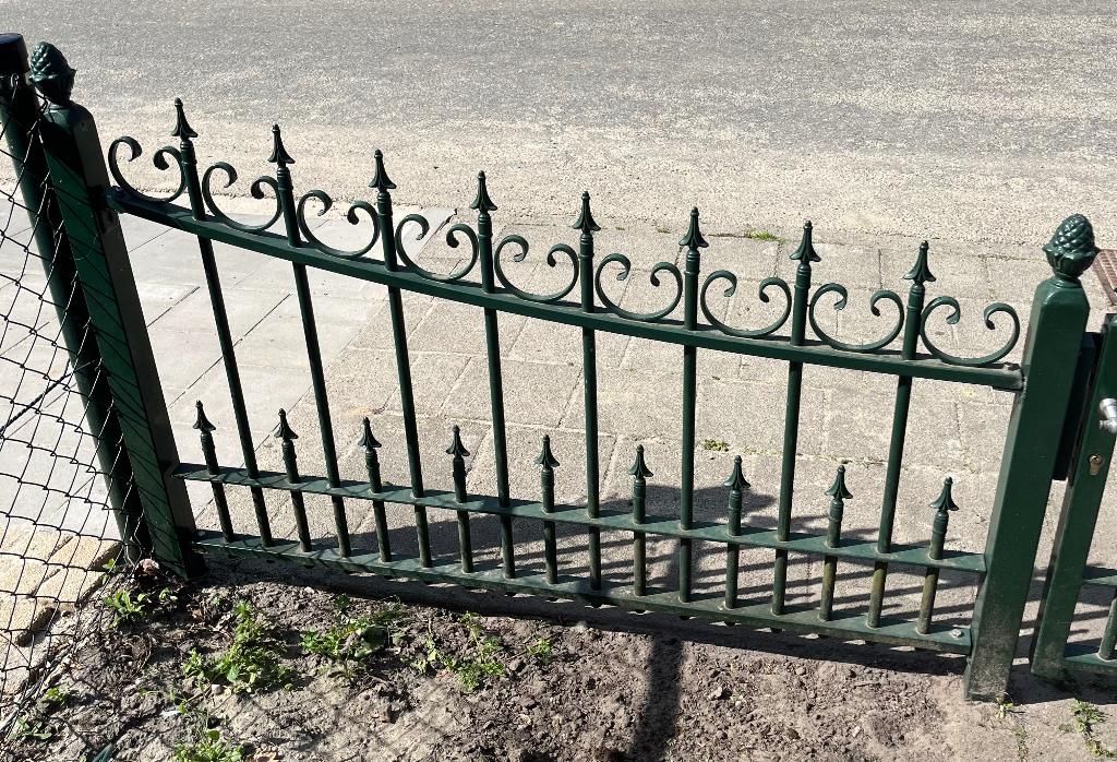 Sier Hekwerk + poort, Ophalen, Met poort, Gebruikt, Sierhekwerk