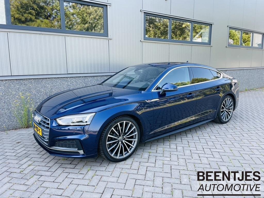 Audi A5 Sportback 2.0 TFSI Sport S-line edition | 19" | navi, Auto's, Gebruikt, 4 cilinders, Blauw, Origineel Nederlands