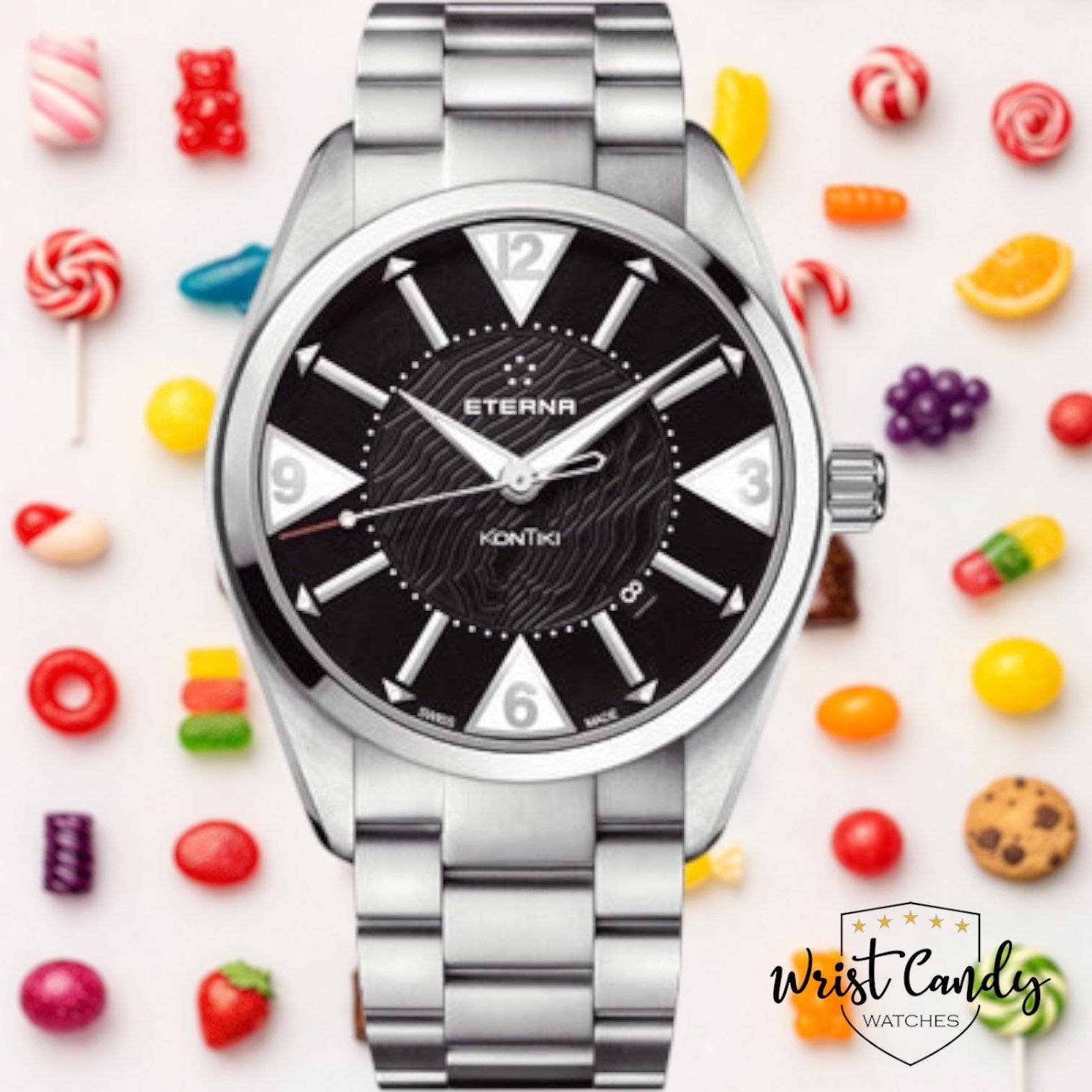 Eterna KonTiki Automatic • 2014 • topstaat, Staal, Gebruikt, Ophalen of Verzenden, Prins Bernhardlaan 64 Bergen op Zoom