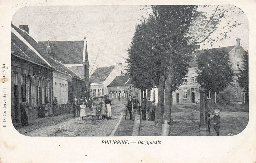 703-248-007 Philippine Dorpplaats, Verzamelen, Ansichtkaarten | Nederland, Zeeland, Voor 1920, Verzenden