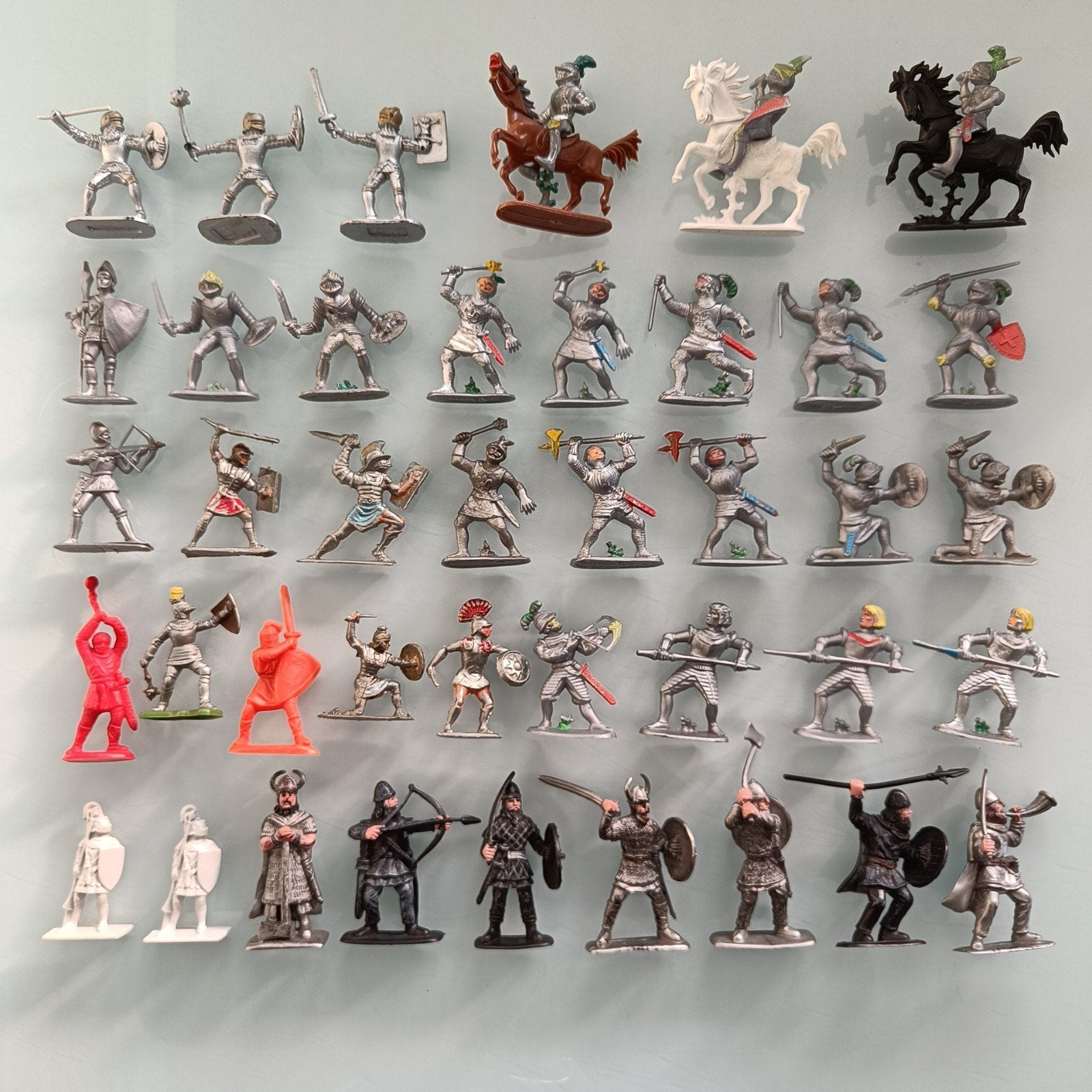 Oude miniatuur Ridders., Ophalen of Verzenden