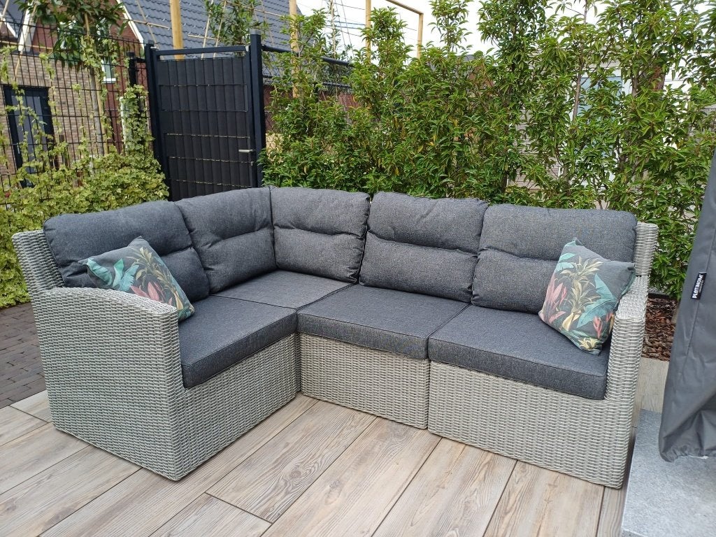 Te koop loungeset 4 zits inclusief kussens, Tuin en Terras, Tuinsets en Loungesets, Ophalen, 4 zitplaatsen, Gebruikt, Loungeset