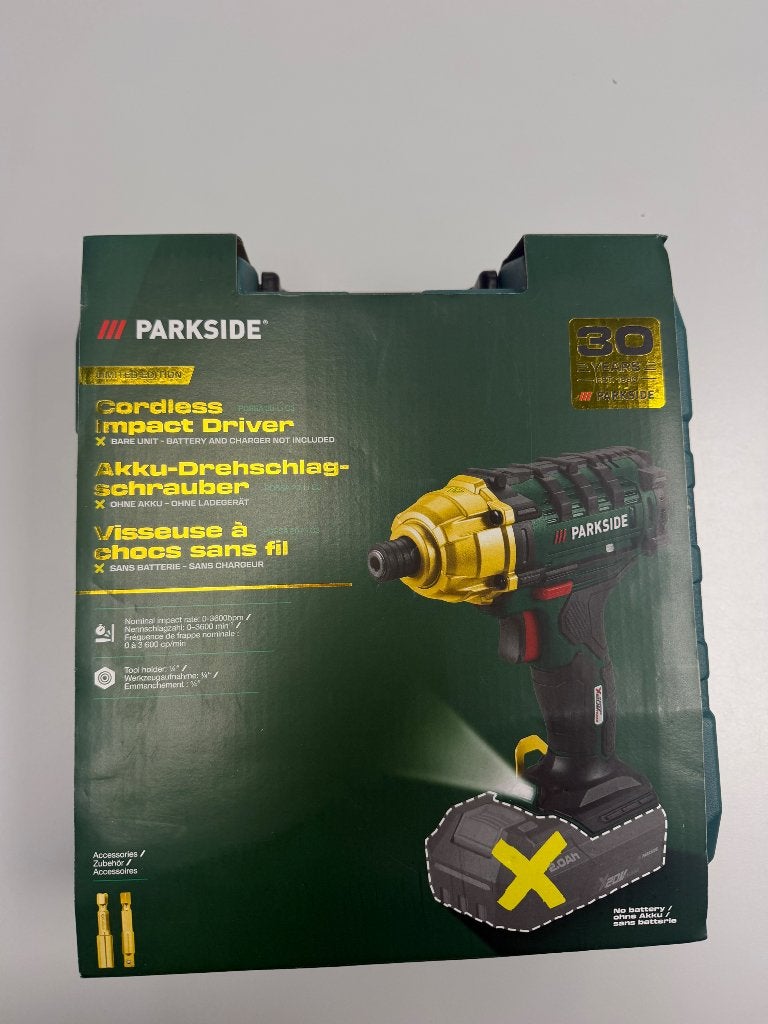 Parkside Accu-Slagschroevendraaier PDSSA 20-Li C3, Doe-het-zelf en Verbouw, Gereedschap | Boormachines, Variabele snelheid, Nieuw