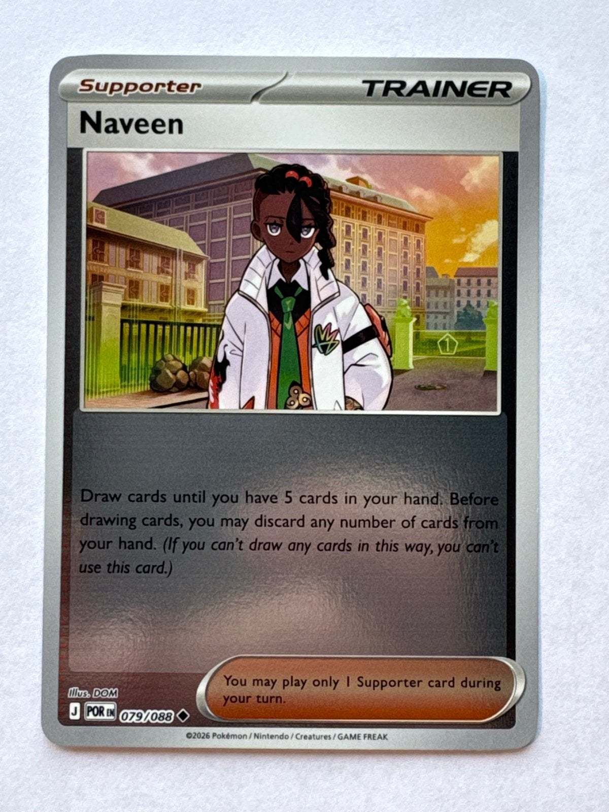 Pokémon Kaart Naveen Supporter Trainer 079/088, Ophalen of Verzenden, Zo goed als nieuw, Losse kaart