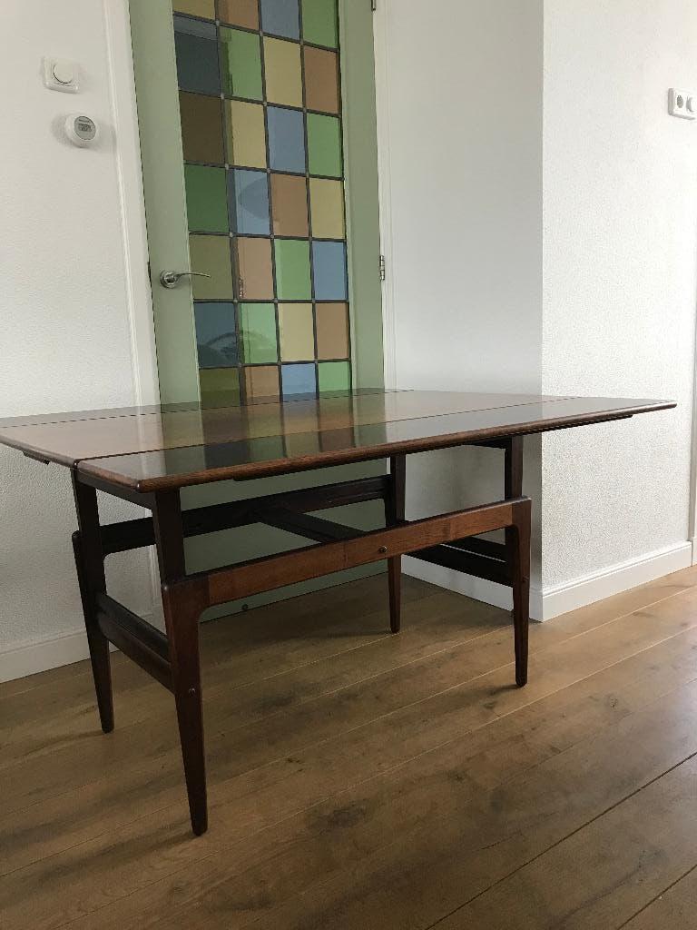 Kai Kristiansen elevator vintage tafel en salontafel Deens, Ophalen