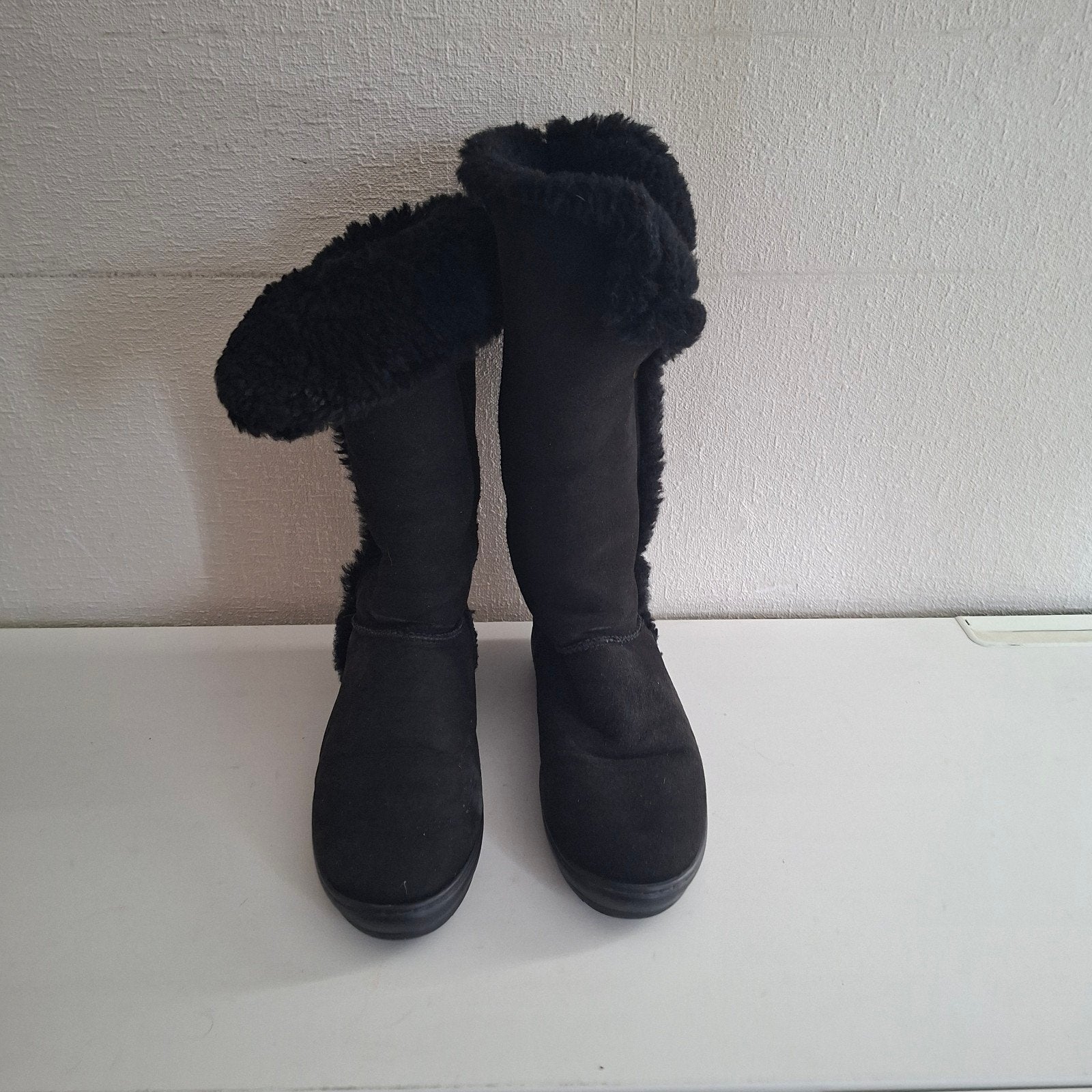 Zwarte UGG-achtige laarzen, maat 42, schapenvacht, Ophalen of Verzenden