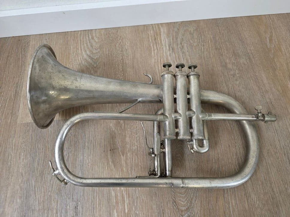 Adams flugelhorn in gebruikte staat, inclusief gigbag, Ophalen
