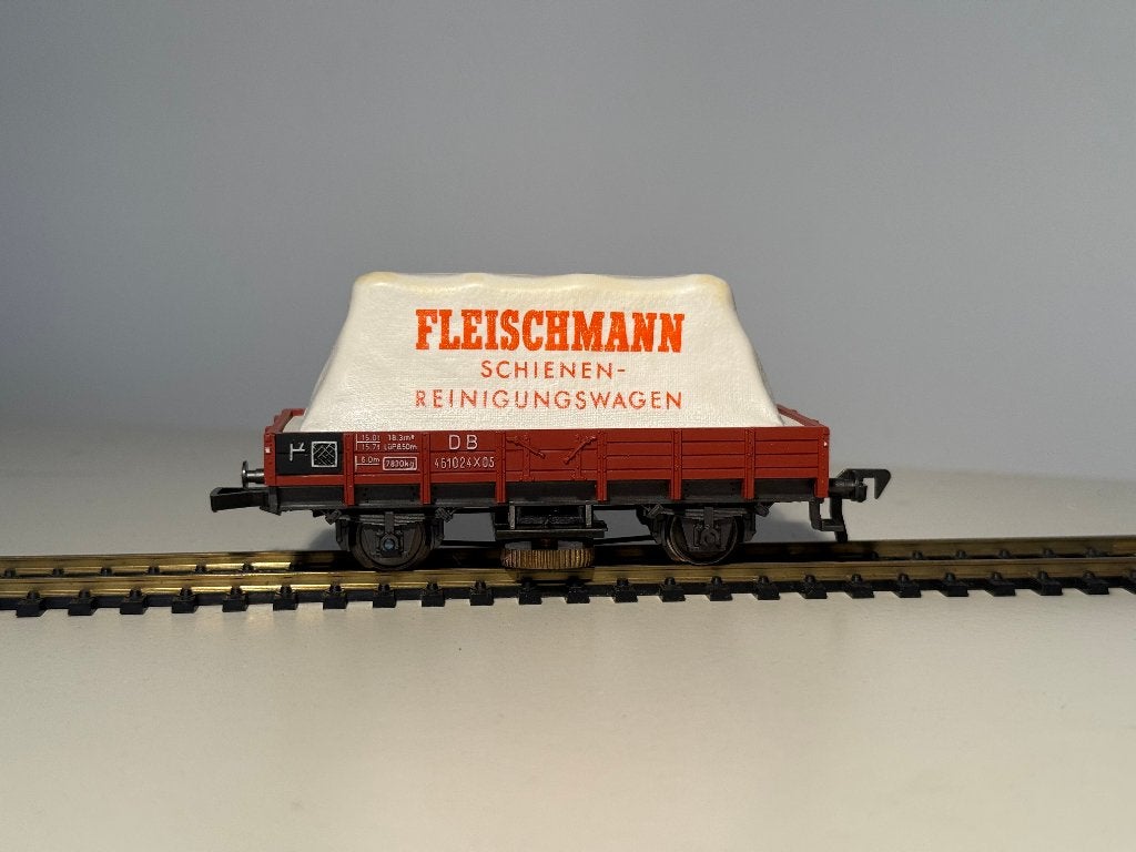 Fleischmann wagon "Schienenreinigungswagen" 5569, Gebruikt, Gelijkstroom, Fleischmann, Wagon