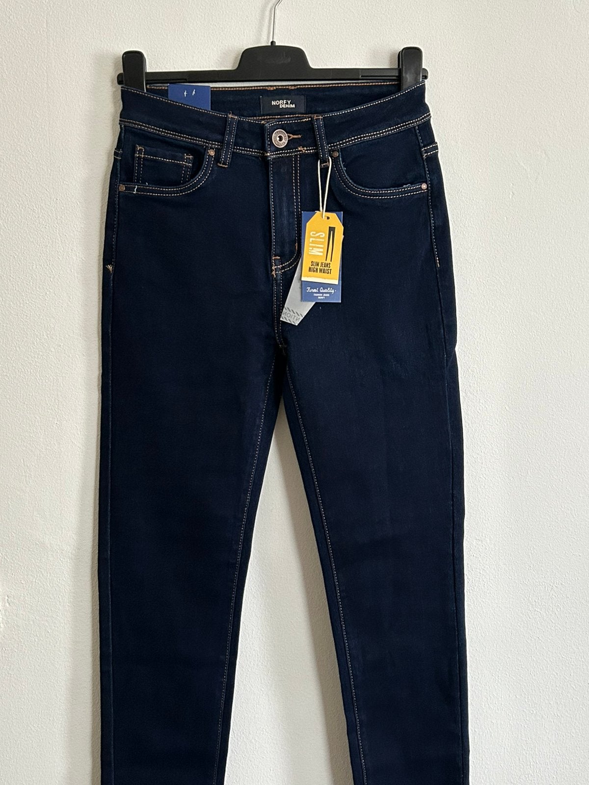 Norfy denim jeans maat 36 slim jeans high waist Nieuw!, Kleding | Dames, Ophalen of Verzenden, Nieuw, Blauw, W28 - W29 (confectie 36)