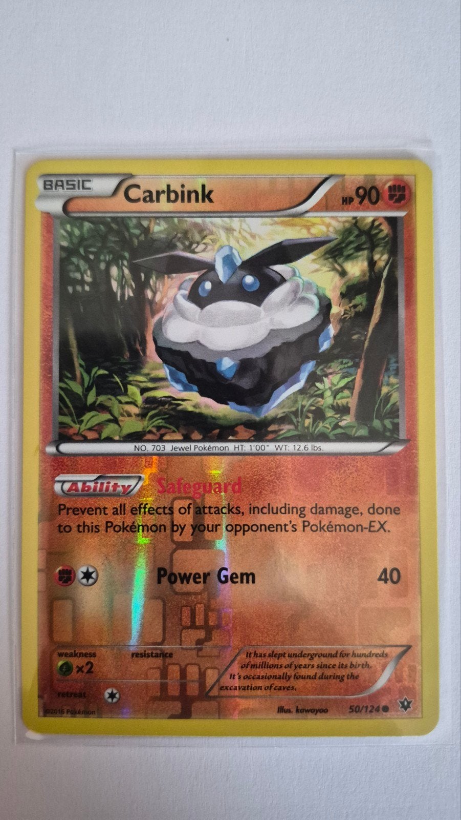 Carbink 50/124 – XY Fates Collide, Verzenden, Zo goed als nieuw, Losse kaart