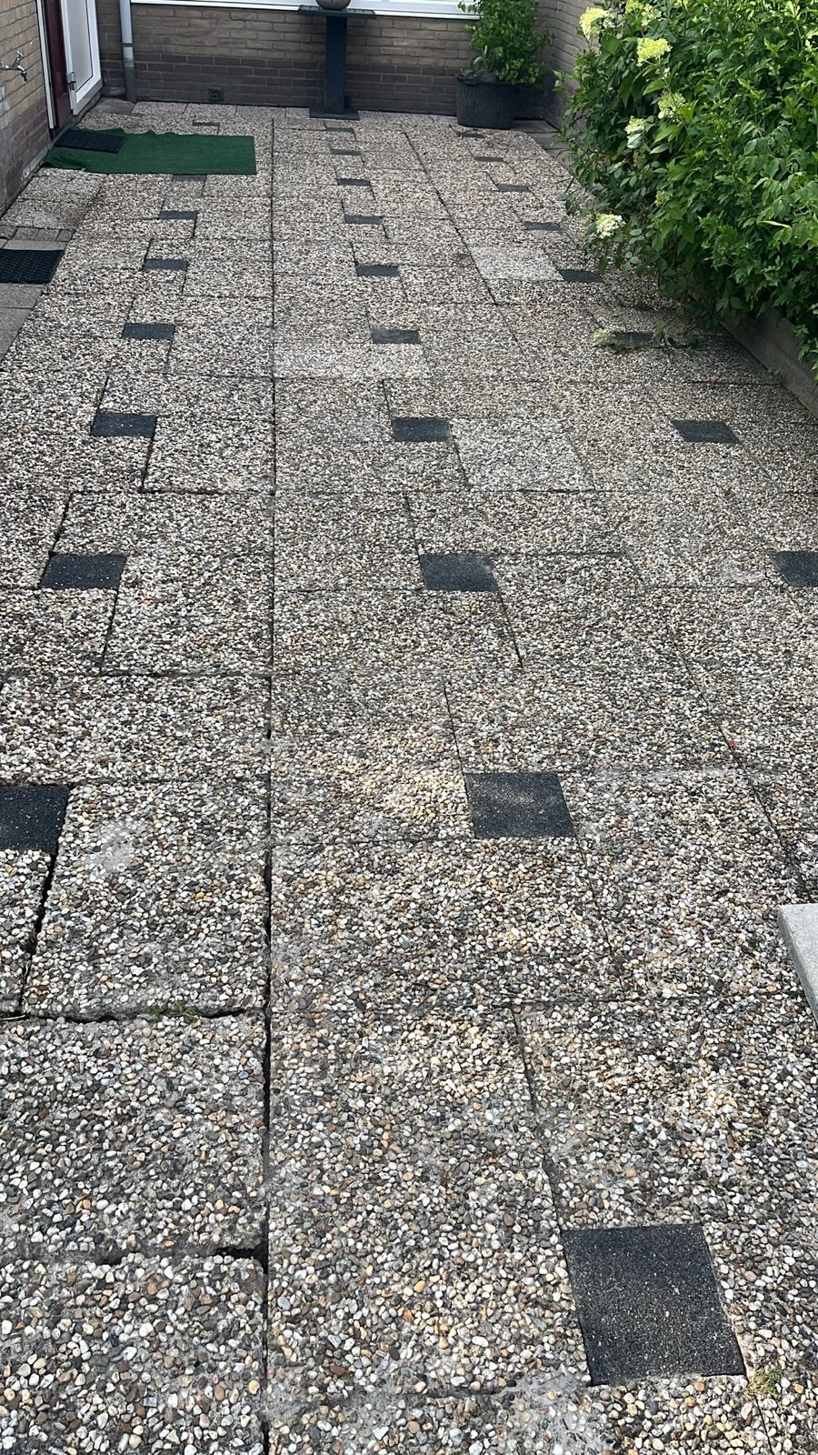 Gebruikte terrastegels met grind en beton, Tuin en Terras, Tegels en Klinkers, Gebruikt, Terrastegels, Beton, 10 m² of meer, Gecoat