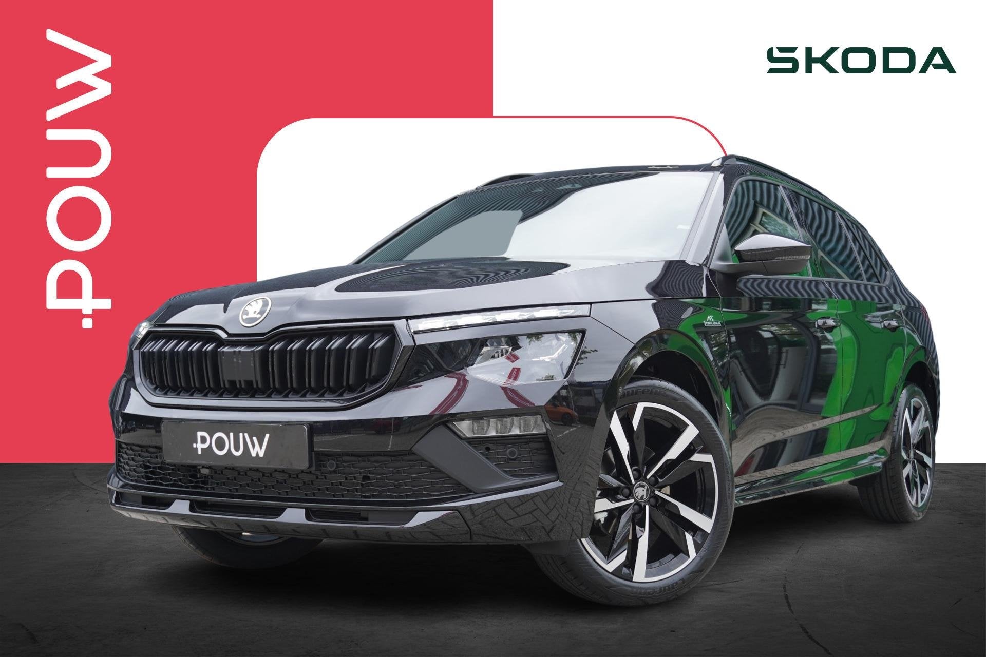 Skoda Kamiq 1.0 TSI 115pk DSG Monte Carlo | Winter Premium P, Auto's, 12 maanden, Zwart, Bedrijf, Nieuw