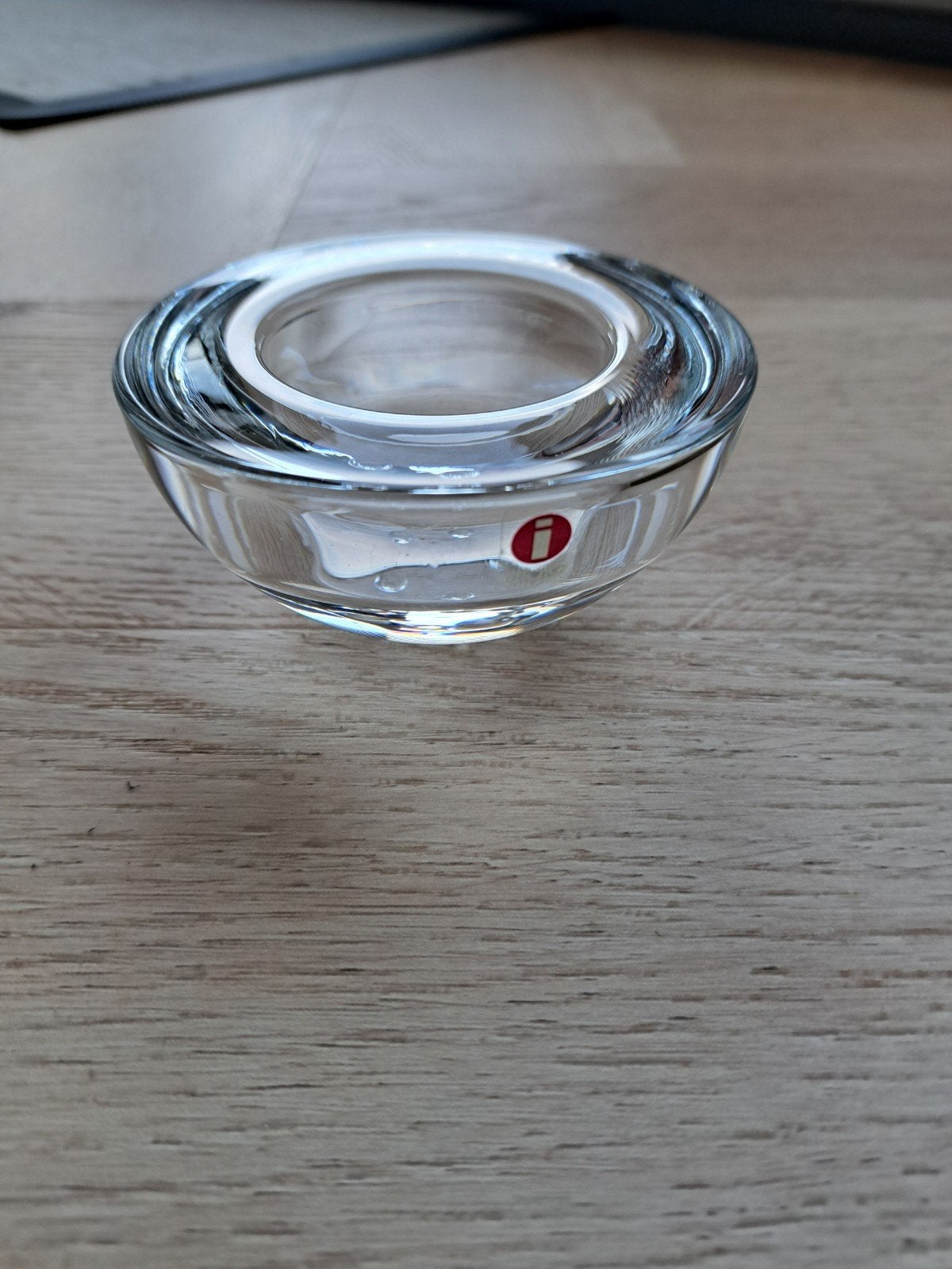 Iittala Ballo waxinelichthouder, helder glas, design, Wit, Waxinelichthouder, Ophalen of Verzenden, 5 cm