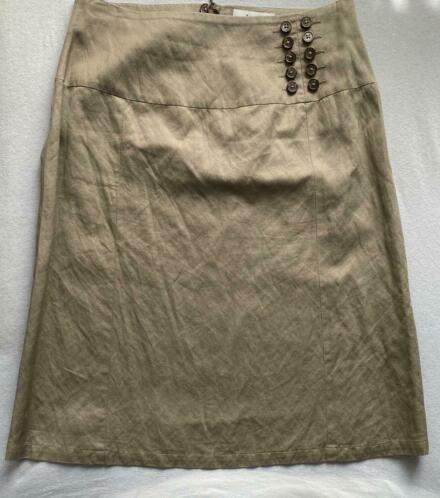 Lynde rok maat 36 [nr3], Kleding | Dames, Beige, Ophalen of Verzenden, Zo goed als nieuw, Knielengte