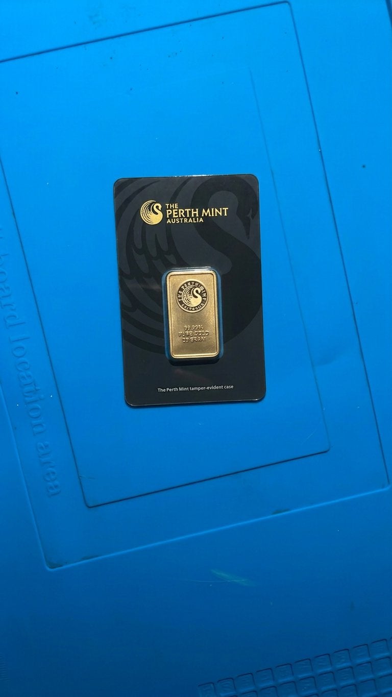 20 gram goudbaar The Perth Mint Australia - veriScan, Ophalen of Verzenden, Goud