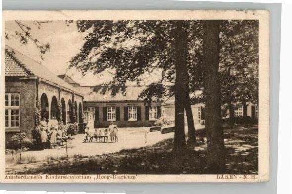 Laren 2 mooie kaarten Amsterdamsch Kindersanatorium st 1929, Ophalen of Verzenden, 1920 tot 1940, Gelopen, Noord-Holland
