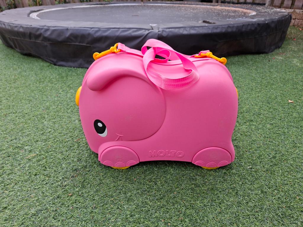 Molto kinderkoffer olifant, Kinderen en Baby's, Speelgoed | Speelgoedvoertuigen, Ophalen, Zo goed als nieuw
