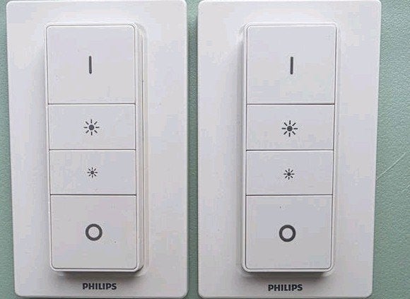 Philips Hue White Draadloze Dimmer Switch - 2 stuks, Wit, Ophalen of Verzenden, Smart home compatibel, Philips Hue