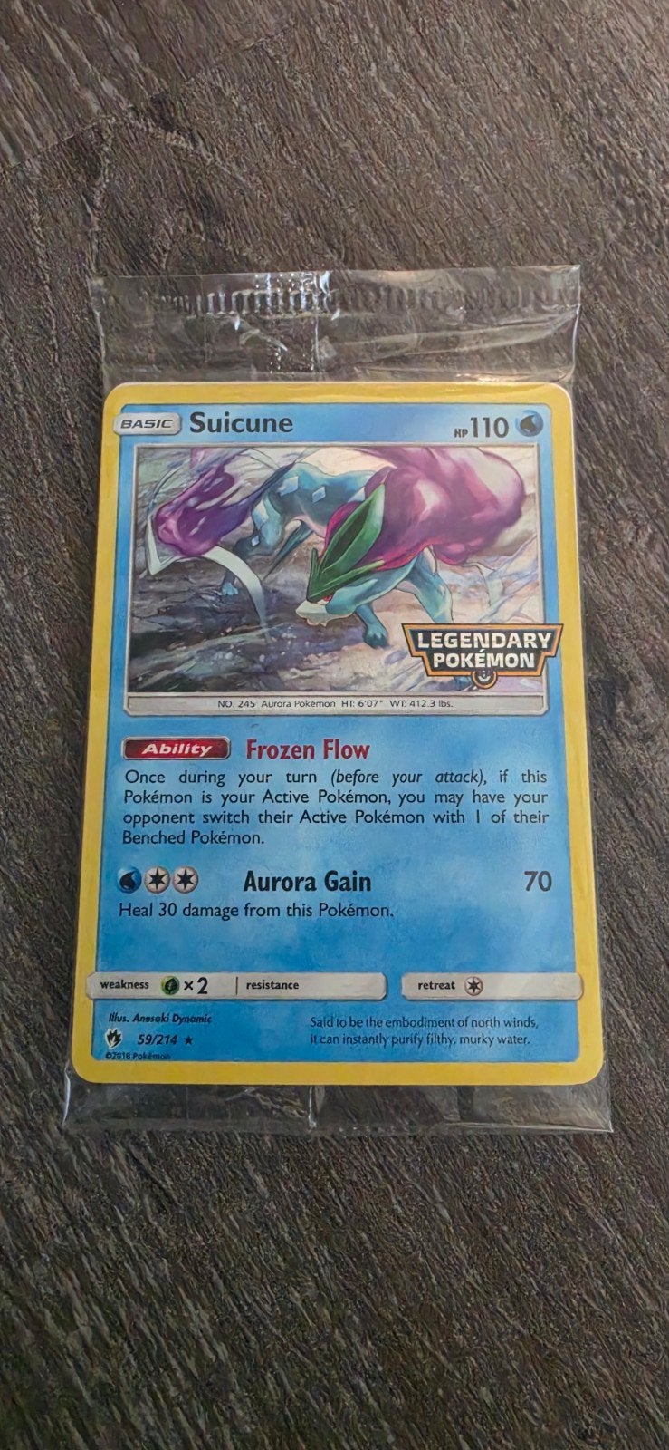 Suicune Promo Kaart - Nieuw in plastic, Ophalen of Verzenden, Nieuw, Losse kaart