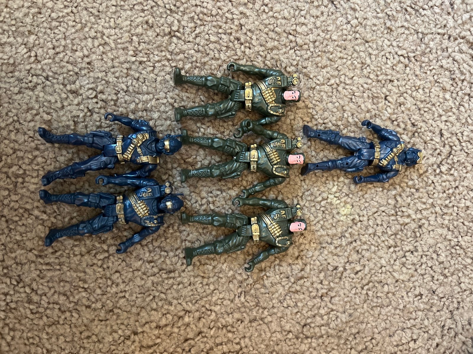 Set van 7 militaire actiefiguren- Speelgoed soldaten, Ophalen of Verzenden, Gebruikt