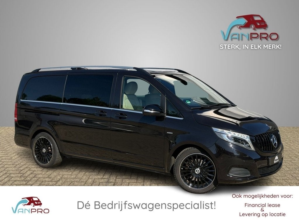 Mercedes-benz V-KLASSE 250d 190PK Lang Dubbel cabine MARGE /, Auto's, Bestelauto's, Automaat, Zwart, Bedrijf, Diesel