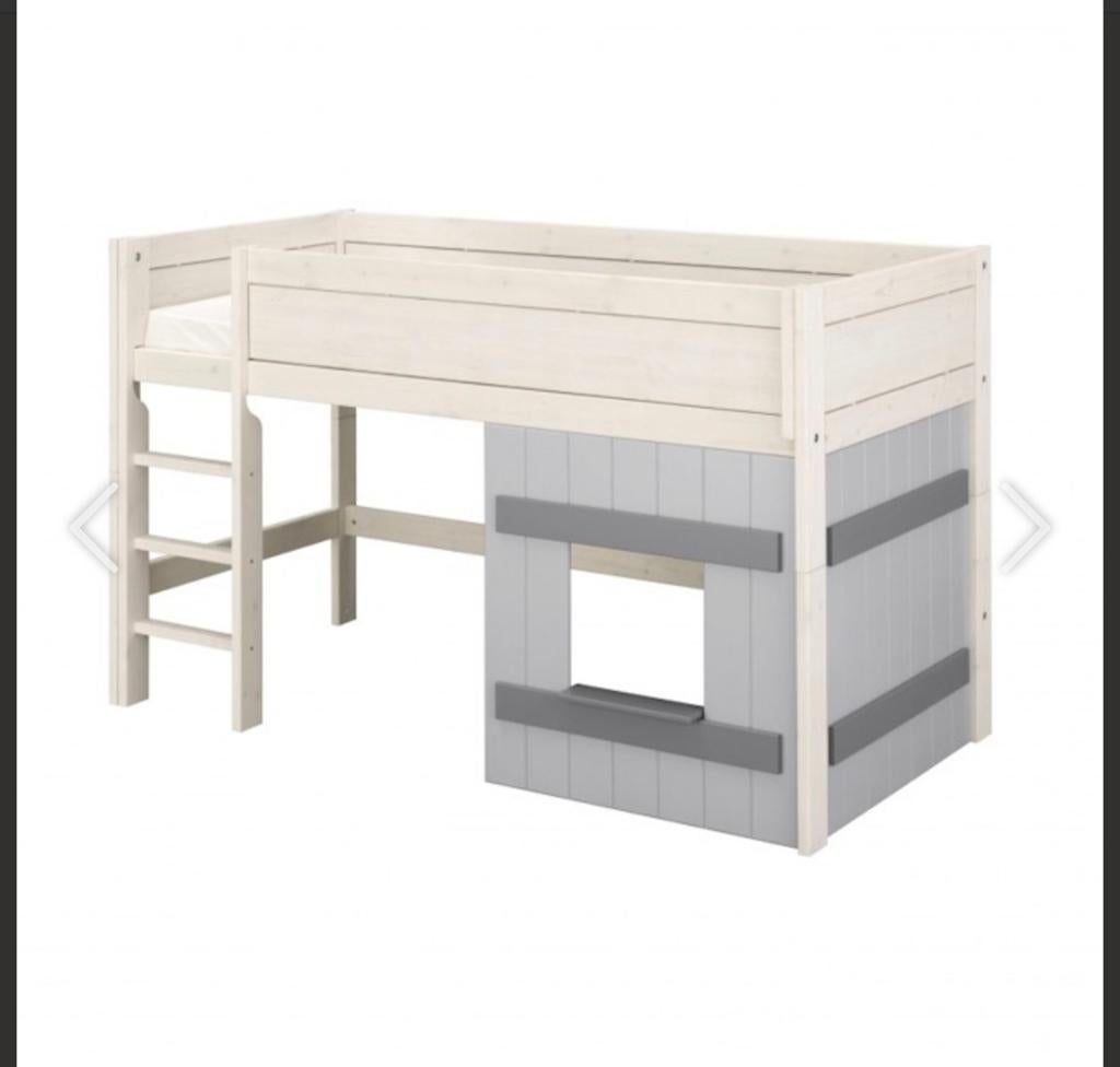 Lifetime bed half hoogslaper met hut, Ophalen, Gebruikt, Halfhoogslaper