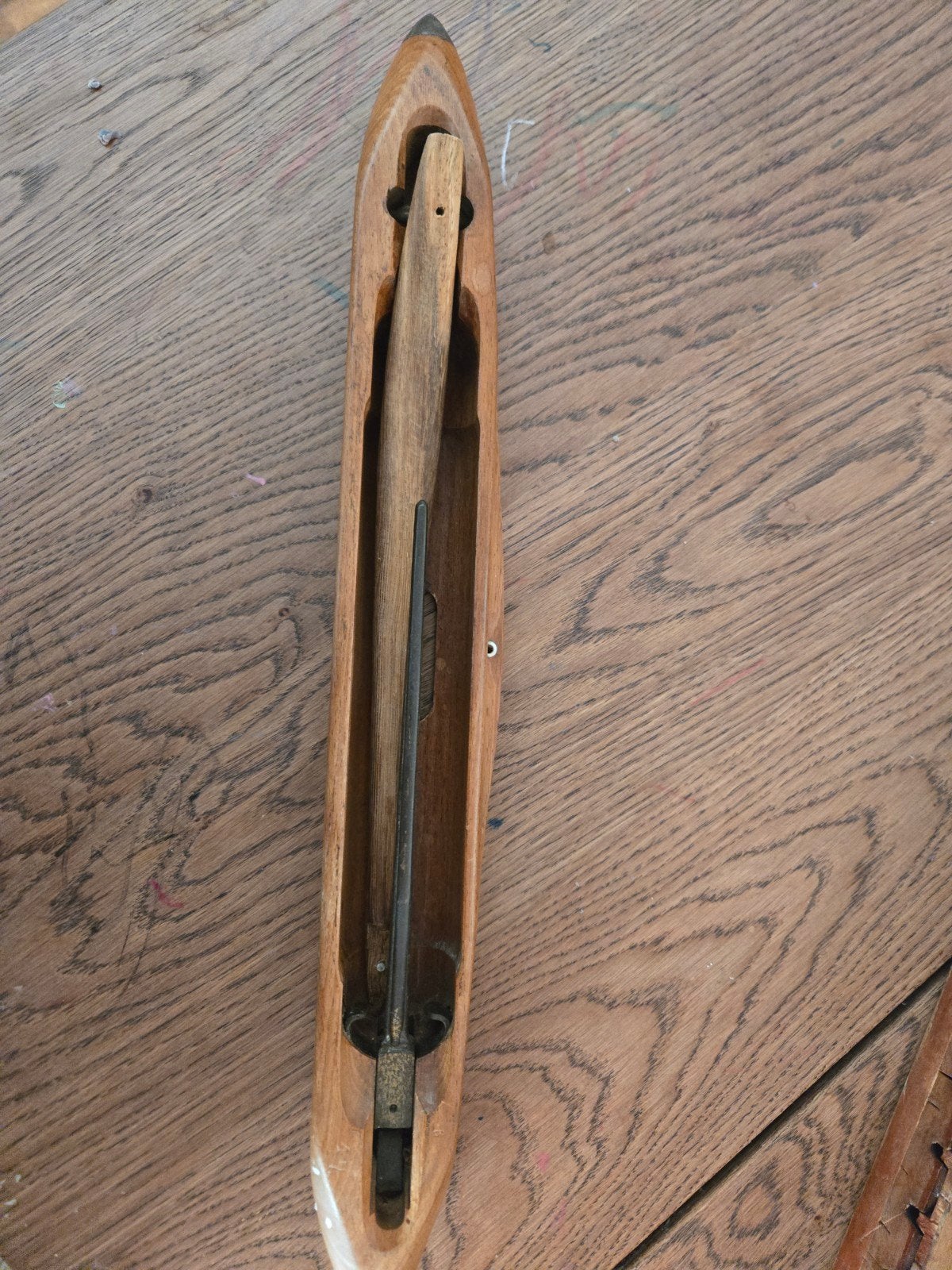 Antieke houten schietspoel voor weefgetouw, Ophalen of Verzenden