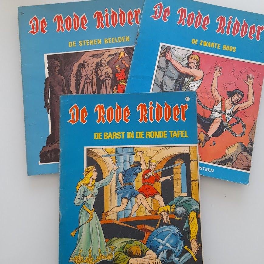 Rode Ridder strips eerste druk 34-36 en 40, Boeken, Stripboeken, Gelezen, Verzenden, Willy Vandersteen, Meerdere stripboeken