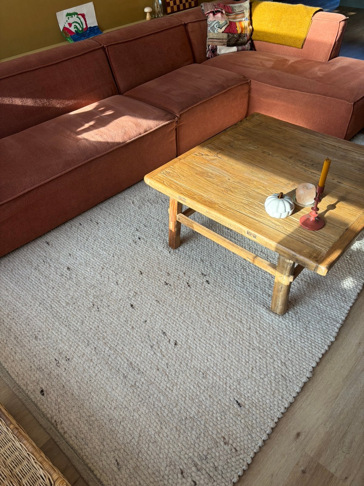 Geknoopt wollen vloerkleed 290 x 190, Ophalen, Zo goed als nieuw, Rechthoekig, 200 cm of meer