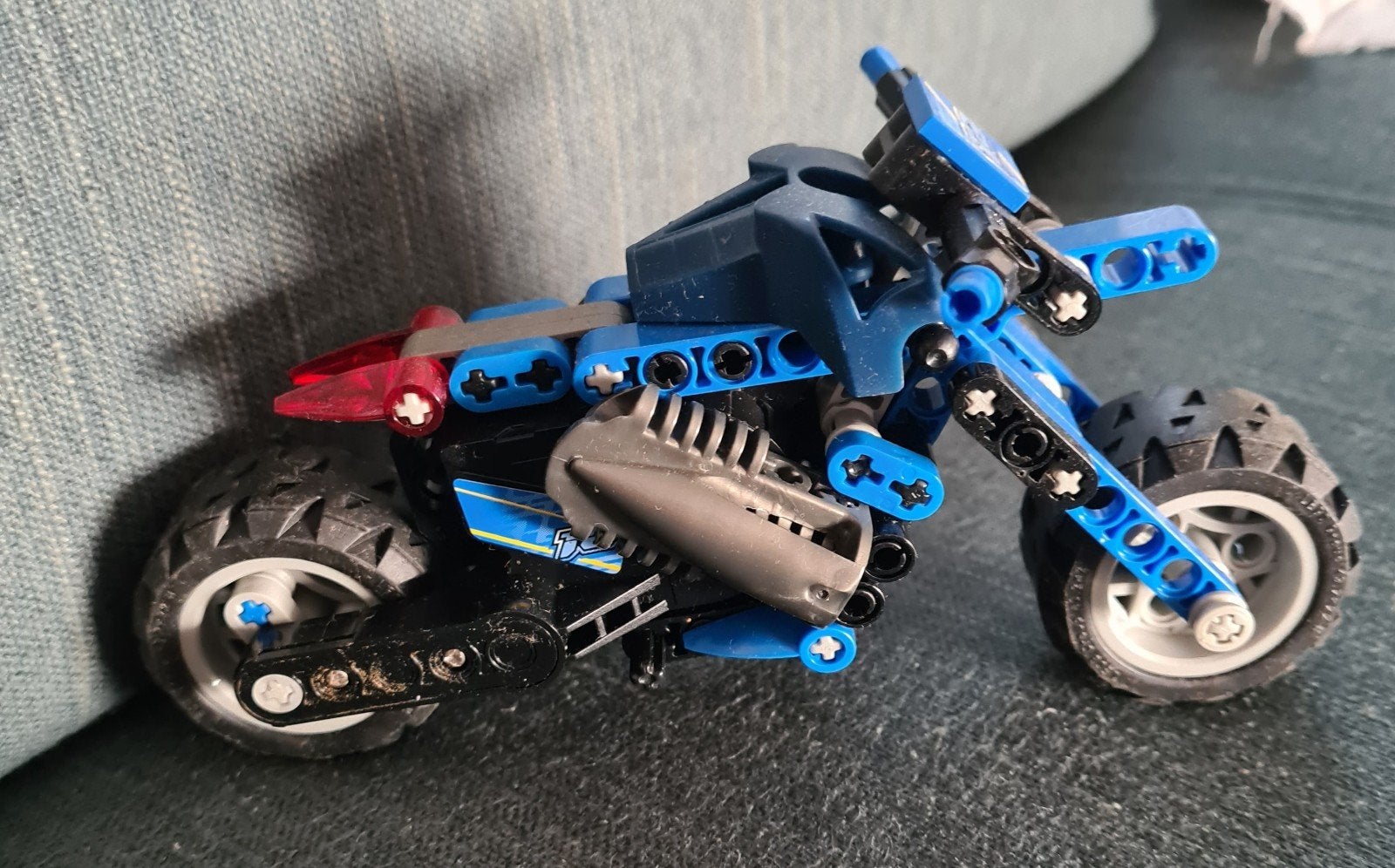 LEGO 8370 Nitro Stunt Bike (blauw), Gebruikt, Lego, Ophalen of Verzenden, Compleet